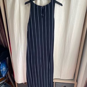 Striped Black Dress
